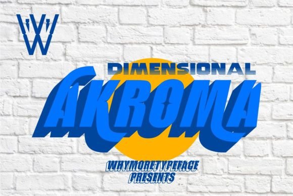 Akroma: A Bold Display Font for Crafters and Product Creators