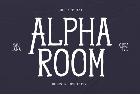 Alpha Room: A Playful Display Font for Digital Branding