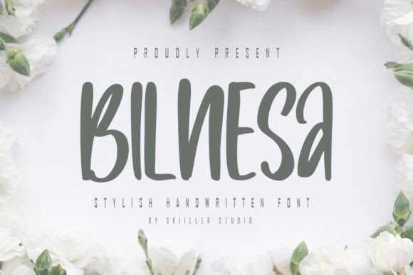 Bilnesa: A Bold Display Font for Handmade Labels & Printables