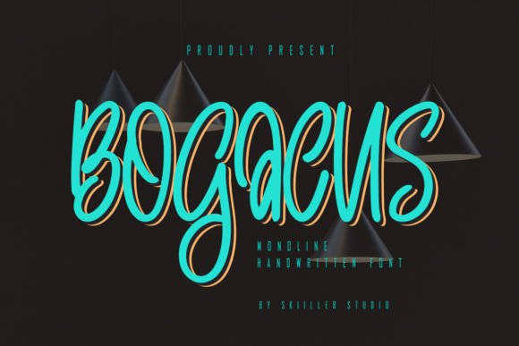 Bogacus: A Modern Handwritten Display Font for Digital Brands