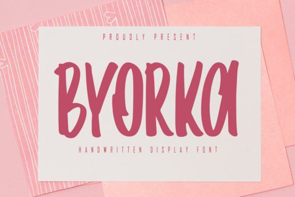 Byorka: A Handwritten Display Font for Digital Brand Warmth