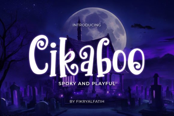 Cikaboo: A Playful Display Font with Spooky Charm