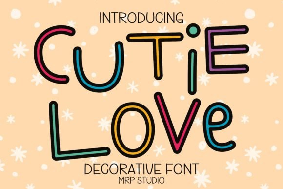 Cutie Love: A Delightful Display Font for Digital Design