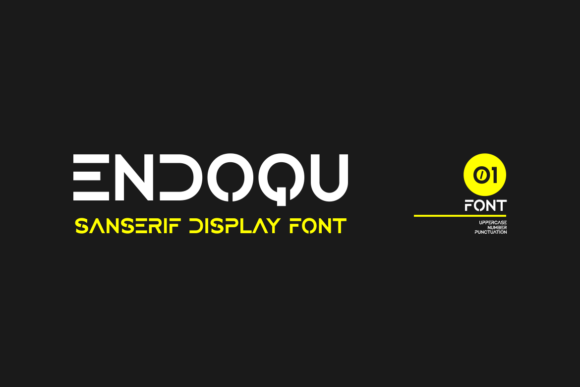 Endoqu: A Display Font for Editorial Elegance