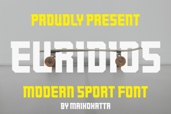 Euridios: A Bold Display Font for Energetic Brand Identities