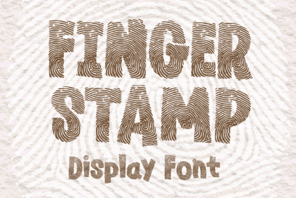 Finger Stamp: A Playful Display Font for Digital Branding