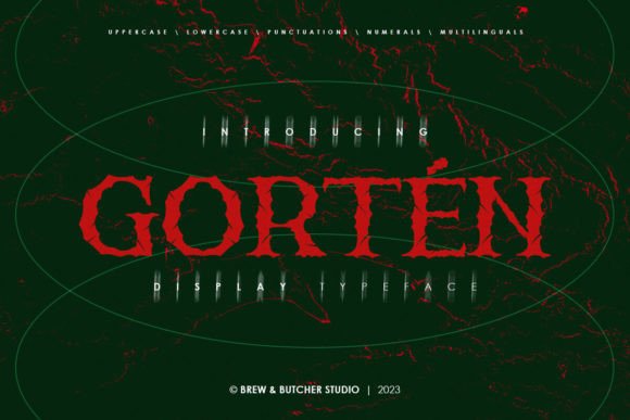 Gorten: A Standout Display Font for Digital Branding