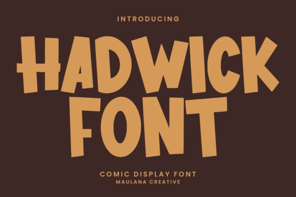 Hadwick: A Comic Display Font That Pops in Real Campaigns