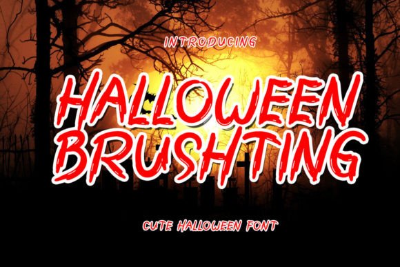 Halloween Brushting: A Spooky Display Font That Stops Scrolling