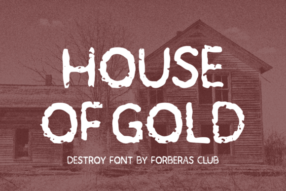 House of Gold Display Font for Handmade Creators