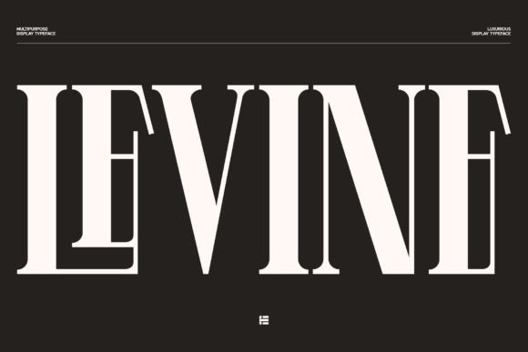 Levine: A Luxe Display Font for Handmade Creators