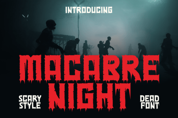Macabre Night: A Strategic Display Font for Halloween Campaigns