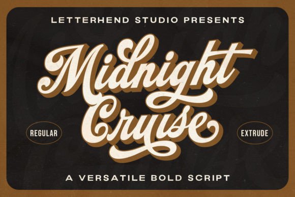 Midnight Cruise: A Bold Display Font for Scroll-Stopping Brand Moments