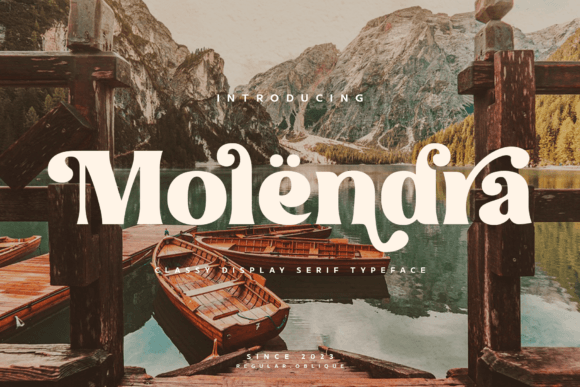 Molendra: A Classy Display Serif Font for Handmade Brands