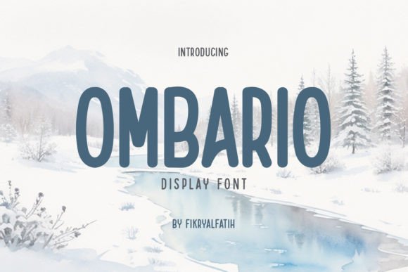 Ombario: A Display Typeface That Brings Winter Cheer to Every Campaign