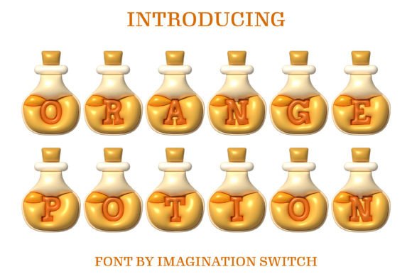 Orange Potion Inflated: A Vibrant Display Font for Digital Branding