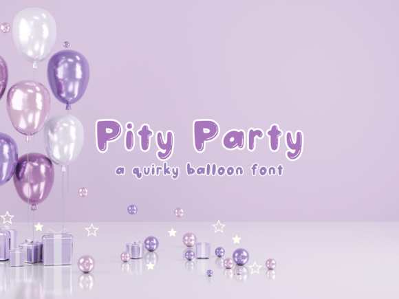 Pity Party: A Whimsical Display Font for Digital Branding