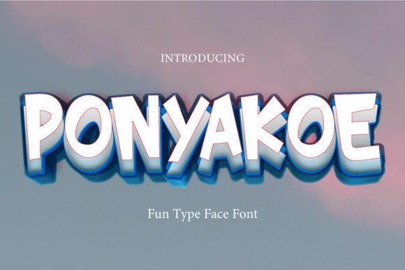 Ponyakoe: A Playful Display Font for Digital Branding