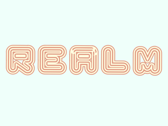 Realm: A Playful Display Font That Feels Like a Smile