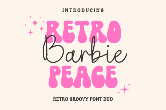 Retro Barbie Peace: A Display Font That Makes Your Message Pop