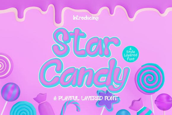 Star Candy: A Charming Display Font for Digital Branding