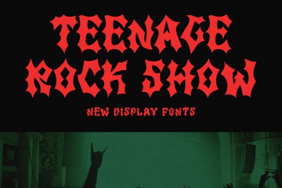 Teenage Rock Show: A Display Font That Commands Attention