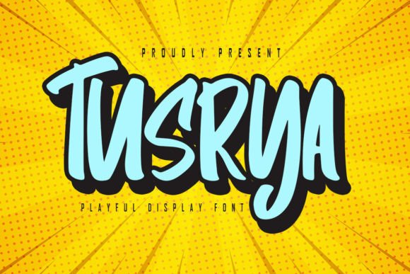 Tusrya: A Love-Inspired Display Font for Digital Branding