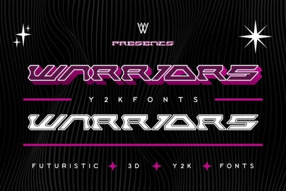 Warriors Font: A Futuristic Display Typeface for Bold Digital Branding