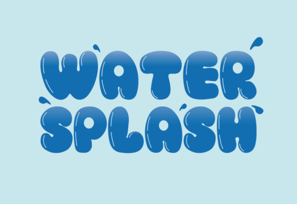 Water Splash Font: A Playful Display Typeface for Memorable Branding