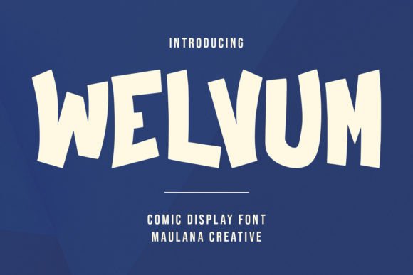Welvum: A Comic Display Font That Delivers Personality at First Glance