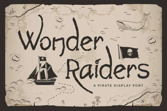 Wonder Raiders: A Bold Display Font for Digital Brand Moments