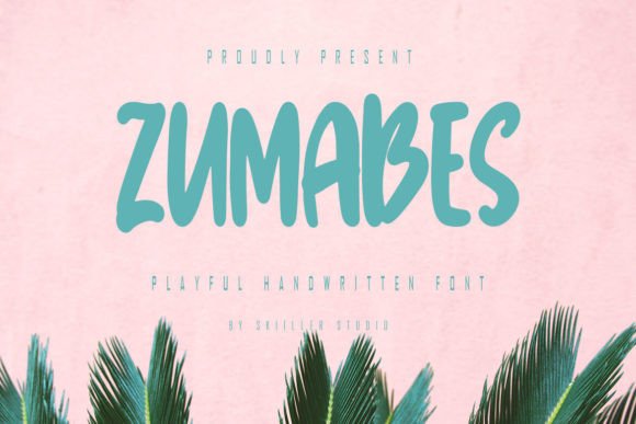 Zumabes: A Playful Sans Serif Display Font for Campaign Headlines
